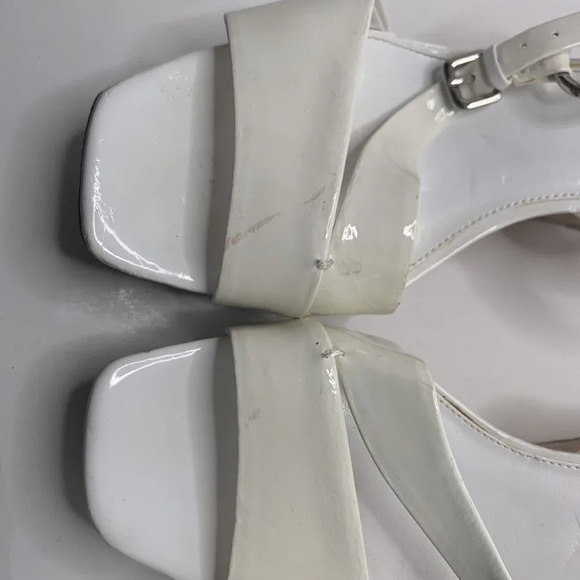 Franco Sarto Wedge white cork leather uppper Leath - Picture 3 of 5